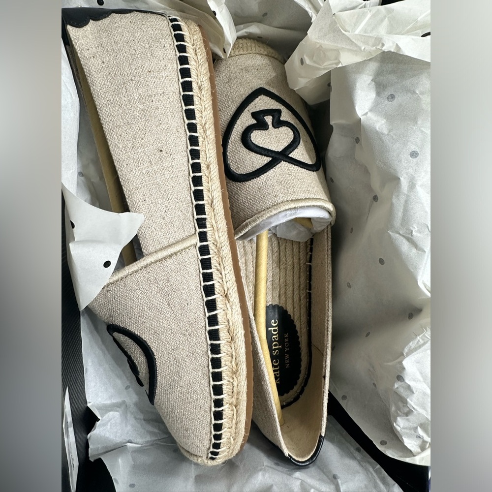 Kate Spade Gwen Heart Spade Espadrilles - Picture 3 of 6